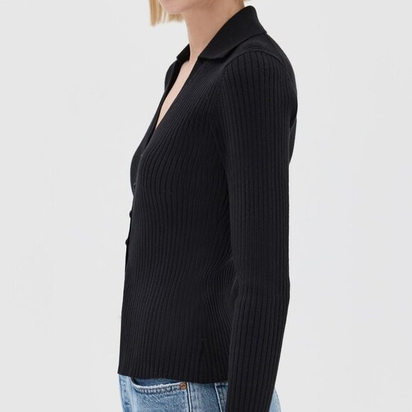 Valentina Ribbed Open Cardigan by Reformation - Picture 3 of 9
